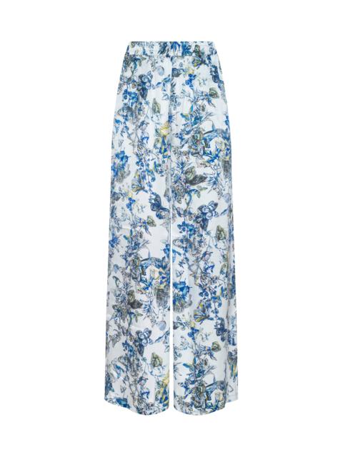 L'AGENCE Lillian Silk Wide-Leg Pant