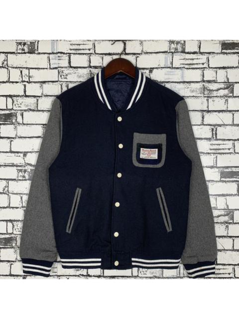Other Designers British Brand Harris Tweed Varsity Jacket