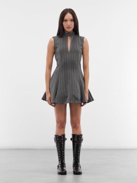 AVAVAV Gray Debbie Pinstripe Mini Dress