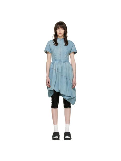 We11done Blue Denim Mini Dress