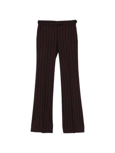Alexander McQueen pinstriped low-sise trousers
