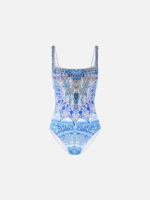 CAMILLA UNDERWIRE SQUARE NECK ONE PIECE WITH SCOOP BACK