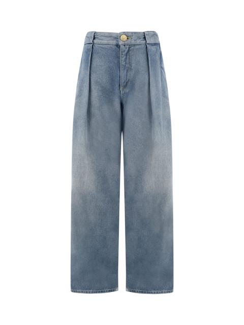 Pleated Jeans