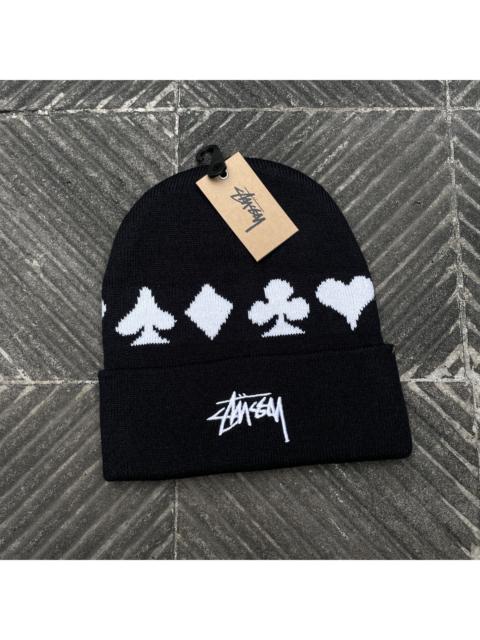 STUSSY FULL SUIT JAQUARD BEANIE BLACK // OS