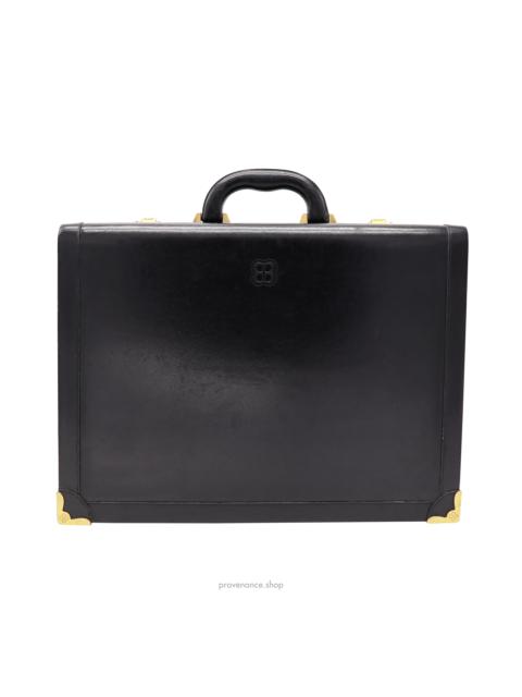 Balenciaga BB Briefcase - Black Leather