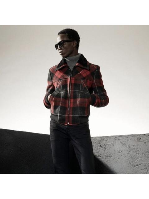 SAINT LAURENT Saint Laurent Shearling Collar Jacket