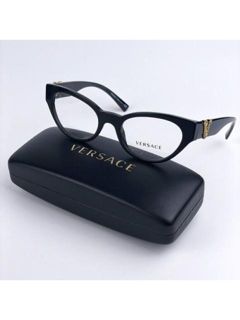 VERSACE SALE! NEW Versace VE3282 GB1 Black Cat Eye Women Eyeglasses
