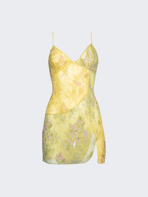 ROBERTA EINER Embroidered Fairy Dress Yellow