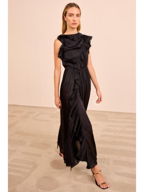 ULLA JOHNSON Saanvi Cascading Ruffles Dress