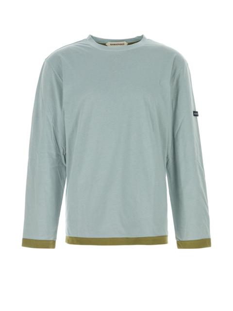 NAMACHEKO Powder blue cotton t-shirt
