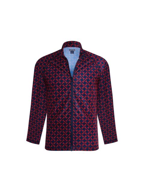 Vilebrequin Men Zipped Long Sleeves Rashguard Homard Pixel