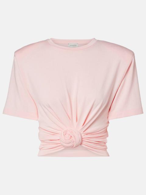 MAGDA BUTRYM Knotted jersey T-shirt
