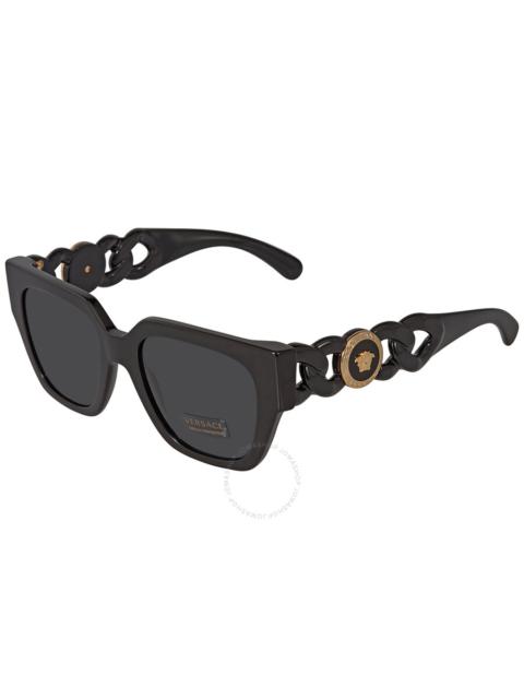 VERSACE Versace Dark Grey Square Ladies Sunglasses VE4409 GB1/87 53