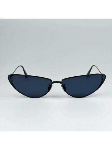 Dior NEW Dior MISSDIOR B1U H4B0 Gunmetal Blue Unisex Metal Cat Eye Sunglasses