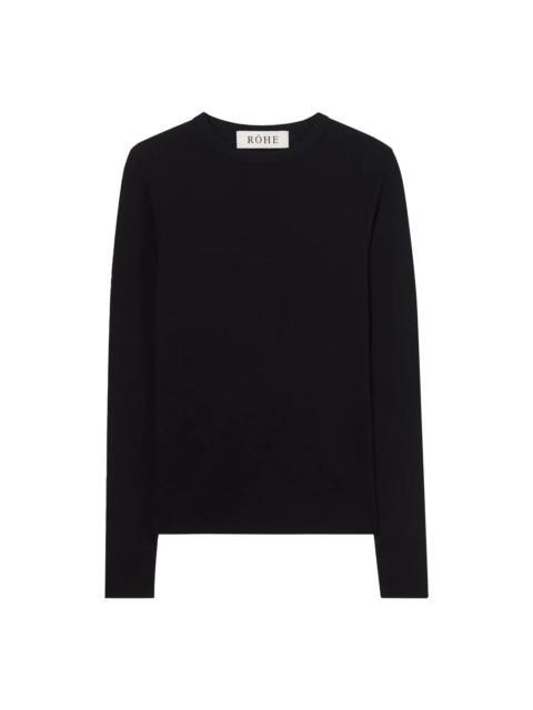 RÓHE SOFT WOOL JERSEY LONG SLEEVE