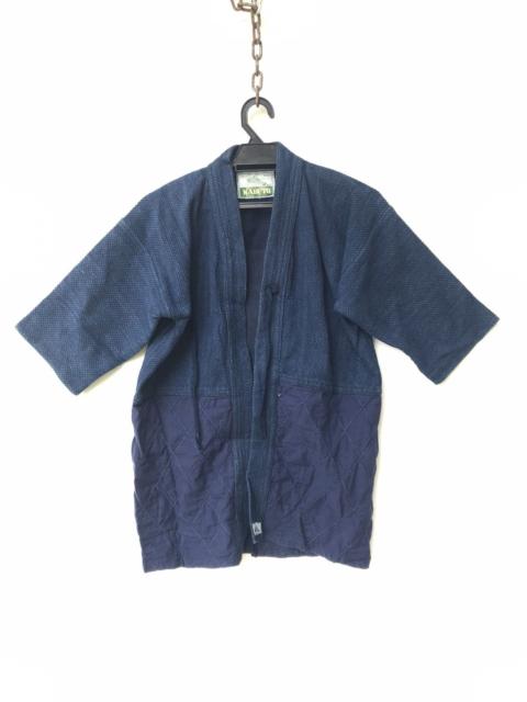 Other Designers KENDO STYLE INDIGO KIMONO KABUTO KAMEDA RARE