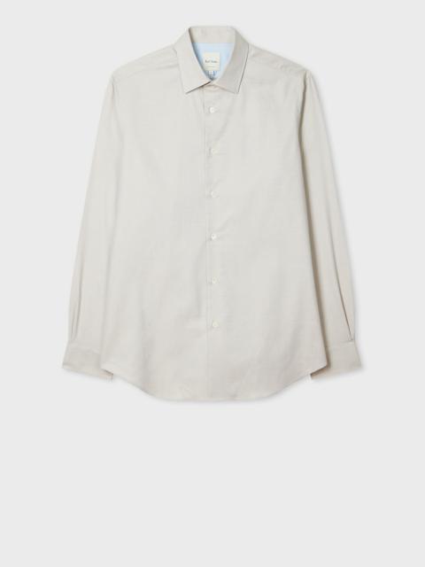 Paul Smith Tailored-Fit Grey Geo Easy Care Shirt