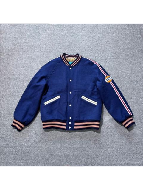 GUCCI Gucci Disney Mickey Mouse Cartoon Embroidery Blue Baseball Jacket