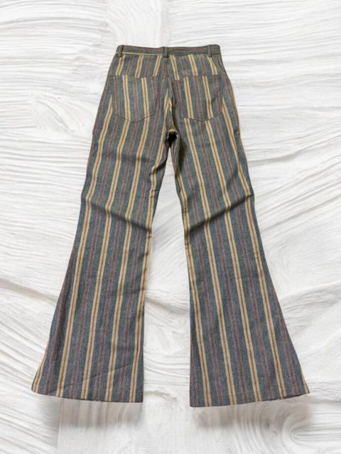 Hysteric Glamour Retro Striped Flared Pants with Boho Vibes