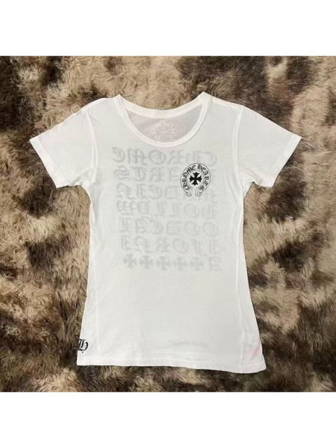 Chrome Hearts Chrome Hearts Black Horseshoe Cross Horseshoe Print Women's Short-Sleeve Tee