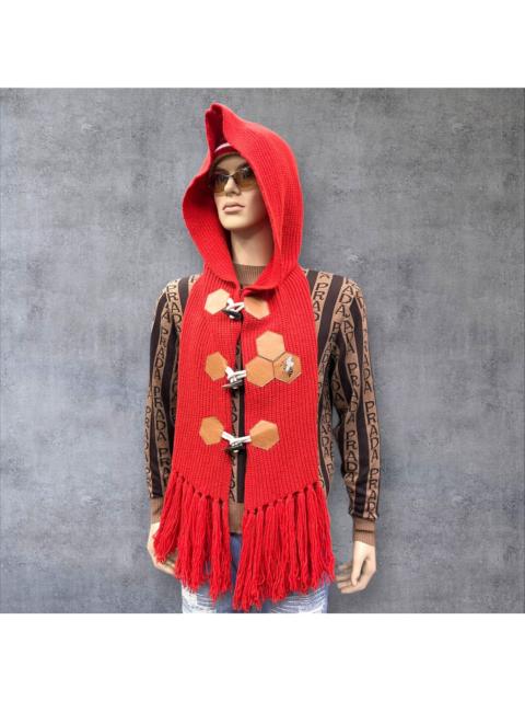 Other Designers Ne-net Issey Miyake Bee Toggle Knit Hoodie Scarf Rare