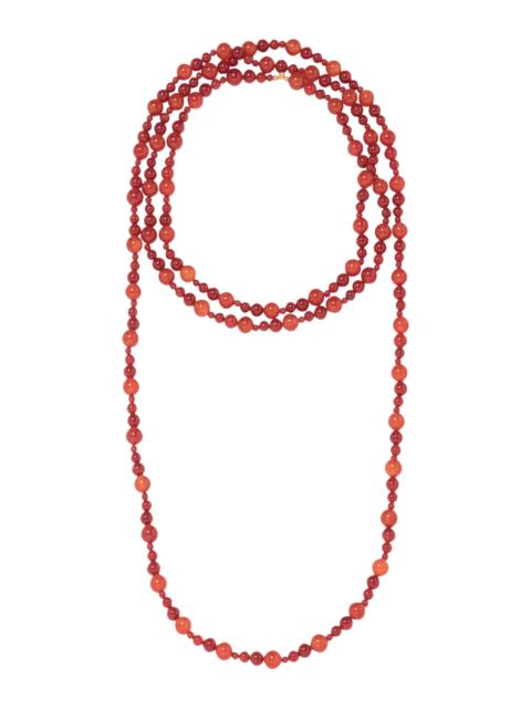 Jennifer Behr Veda Beaded Necklace red