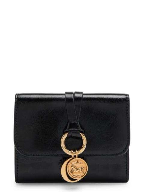 Chloé Chloe Alphabet Glossed Leather Wallet