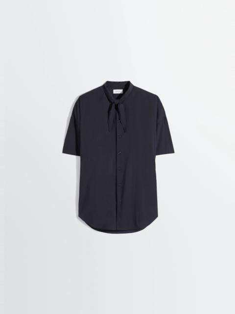 Lemaire SHORT SLEEVE SHIRT WITH FOULARD IN WASHED COTTON MUSLIN