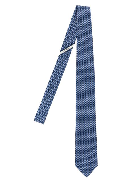 FERRAGAMO 'Gancini' print tie