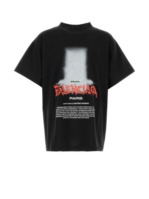 BALENCIAGA Balenciaga Men Black Cotton Oversize T-Shirt
