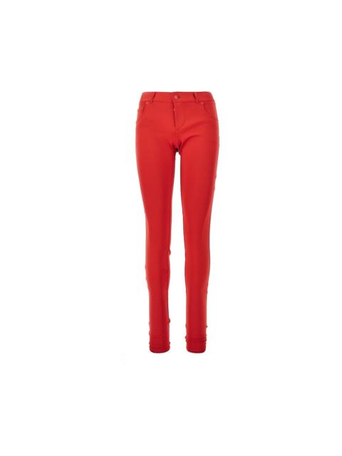 GUCCI Gucci Stretch Nylon Jersey Leggings Red Women