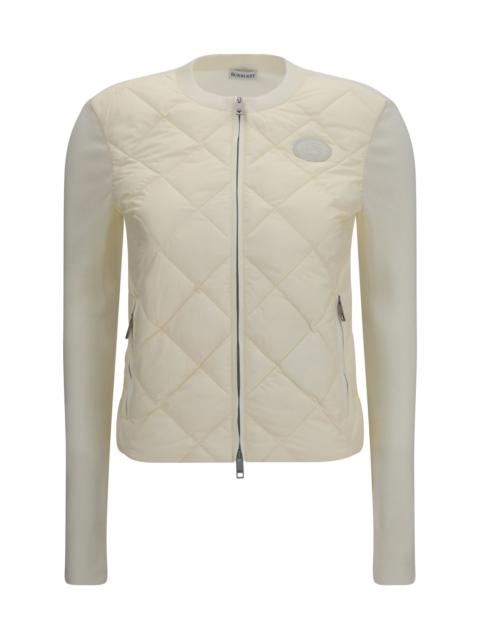 Burberry Burberry Quilted Knit Cardigan Ceramic White