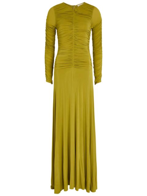 TOVE Tove Eira Ruched Stretch-jersey Maxi Dress