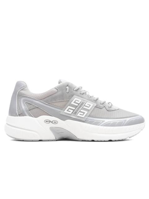 Givenchy NFNTY-52 SUEDE AND MESH SNEAKERS - LIGHT GREY
