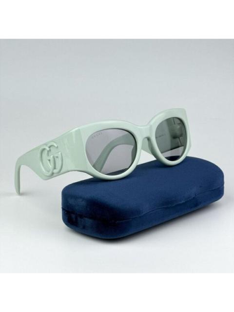 GUCCI NEW Gucci GG1544S 003 Green Grey Unisex Oval Sunglasses GG 1544S