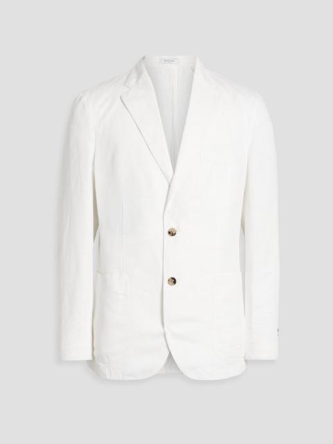 Other Designers Cotton and linen-blend blazer