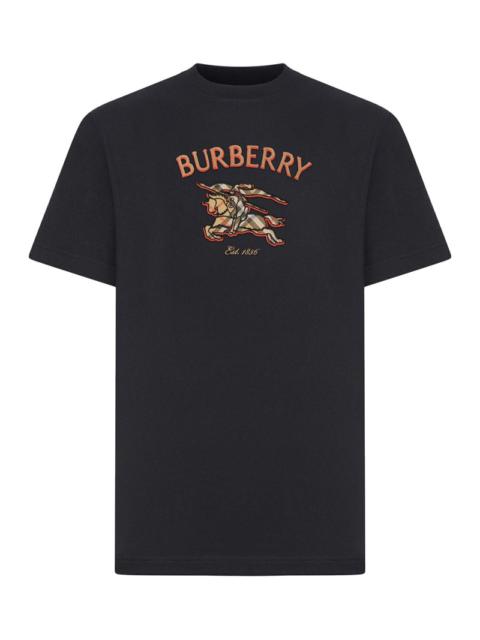 Burberry Burberry Men Cotton T-Shirt With Knight Check