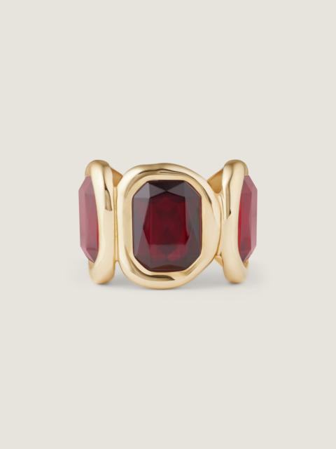 Givenchy SCULPTURAL CRYSTAL CUFF IN METAL AND CRYSTALS