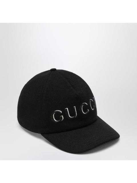 GUCCI Gucci Black Baseball Cap With Logo Men