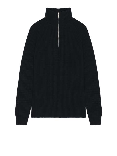 GHIAIA Virgin Wool Barracuda Quarter Zip