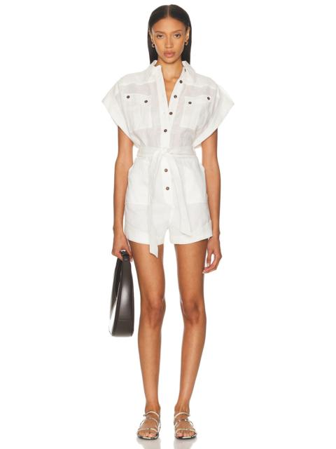 Zimmermann Rhiannon Cuffed Playsuit