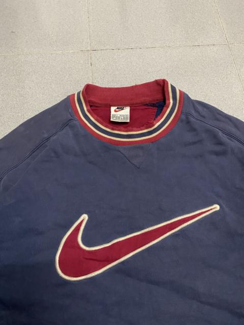 Vintage Nike Big Swoosh Embroided Distress Sweatshirt