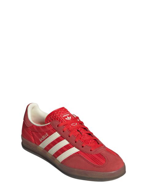 adidas adidas Gazelle Indoor Sneaker in Red/Scarlet/Cream White at Nordstrom