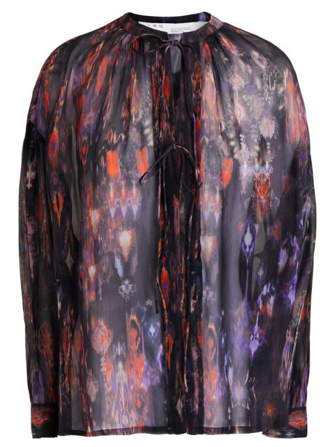 Other Designers Lade printed chiffon blouse