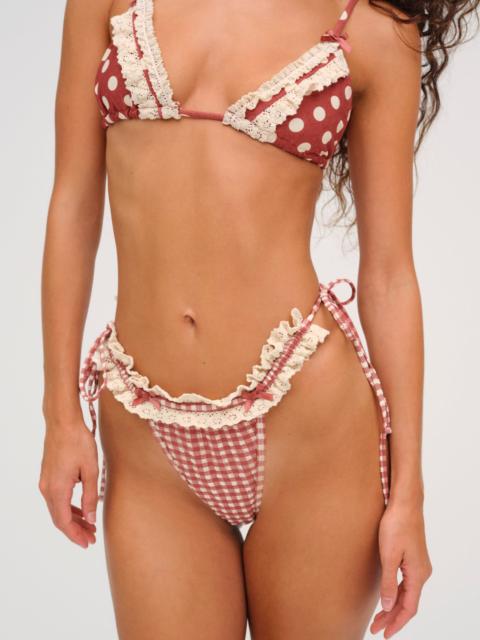 For Love & Lemons Gingham Bikini Bottom