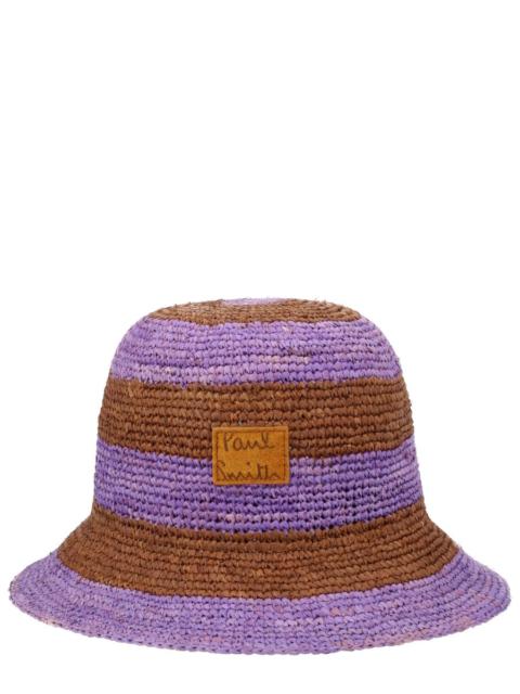 Paul Smith CAPPELLO IN RAFIA CON PATCH LOGO