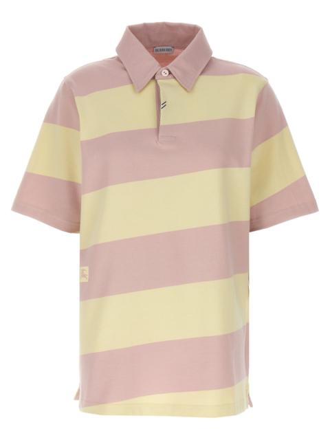 Burberry Burberry Women Logo Striped Polo Shirt