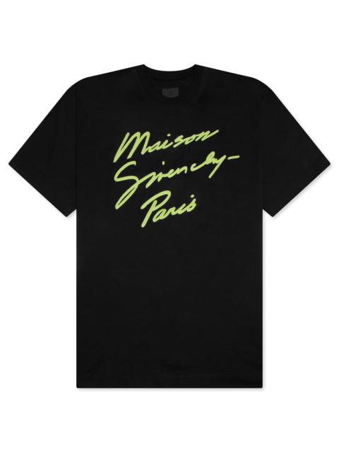 Givenchy MAISON T-SHIRT - BLACK/GREEN