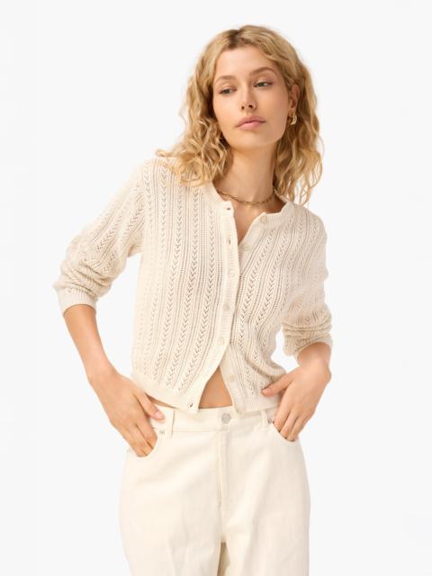 CAMI NYC DRESDEN CROPPED CARDIGAN MACADAMIA