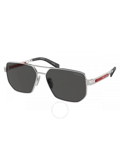 Prada Prada Linea Rossa Dark Grey Navigator Men's Sunglasses PS 51ZS 1BC06F 59